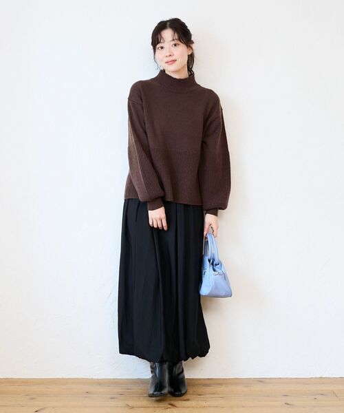 le.coeur blanc(ルクールブラン)の「バルーンスカート(スカート・レディース・ブラック/ライトベージュ・38)」の14枚目の写真