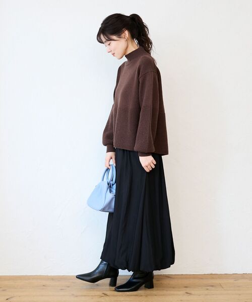 le.coeur blanc(ルクールブラン)の「バルーンスカート(スカート・レディース・ブラック/ライトベージュ・38)」の13枚目の写真