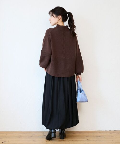 le.coeur blanc(ルクールブラン)の「バルーンスカート(スカート・レディース・ブラック/ライトベージュ・38)」の12枚目の写真