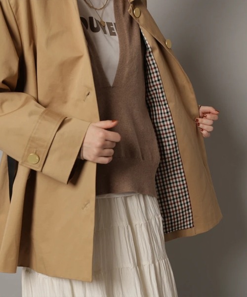 CADUNE（カデュネ）の「ドロストマウンテンブルゾン（ダウンジャケット/コート・レディース・ネイビー/キャメル・38/36）」の10枚目の写真