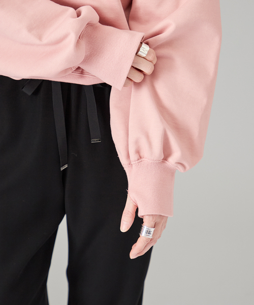 VERMEIL par iena（ヴェルメイユパーイエナ）の「《WEB限定》シルケットコットンスウェット（Tシャツ/カットソー・レディース・ブラック/アイボリー・FREE）」の22枚目の写真