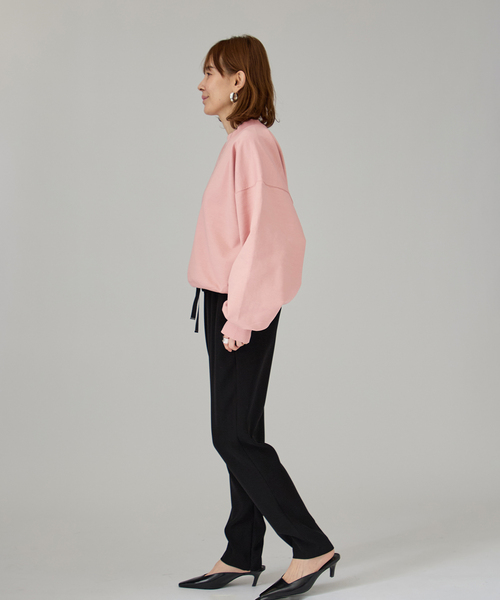 VERMEIL par iena（ヴェルメイユパーイエナ）の「《WEB限定》シルケットコットンスウェット（Tシャツ/カットソー・レディース・ブラック/アイボリー・FREE）」の11枚目の写真