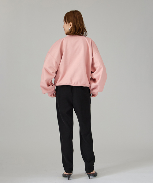 VERMEIL par iena（ヴェルメイユパーイエナ）の「《WEB限定》シルケットコットンスウェット（Tシャツ/カットソー・レディース・ブラック/アイボリー・FREE）」の10枚目の写真