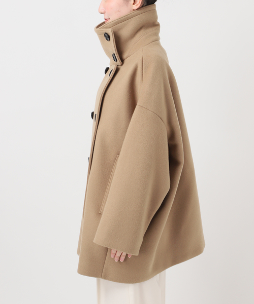 Noble(ノーブル)の「《追加》スタンドカラーオーバーコート(その他アウター・レディース・キャメル/ネイビー・FREE)」の15枚目の写真