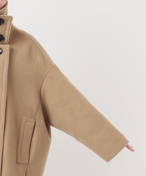 Noble(ノーブル)の「《追加》スタンドカラーオーバーコート(その他アウター・レディース・キャメル/ネイビー・FREE)」の18枚目の写真