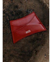 MUSEE（ミューゼ）の「KLIMT Curved Silhouette Card Wallet-Red（札入れ/マネークリップ）」