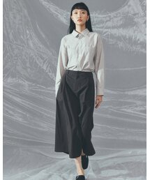 NODE ARCHIVE（ノードアーカイブ）の「ワンタックチノスカート（チャコールブラウン）（スカート）」