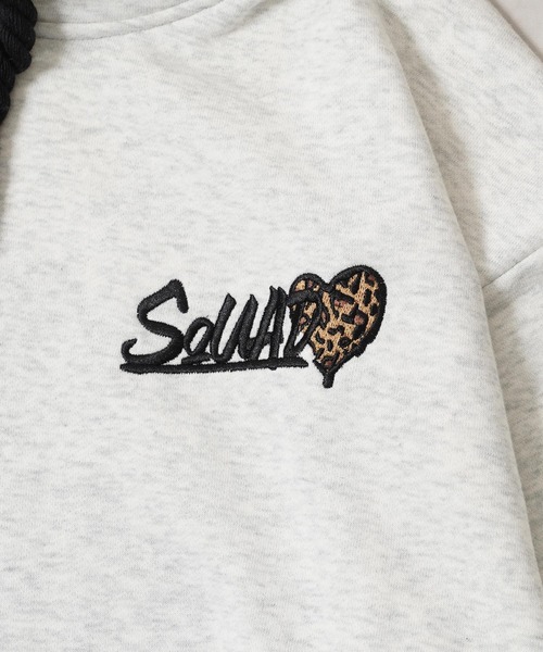 1111clothing(ワンフォークロージング)の「レオパード ハート サガラ刺繍 プルパーカー / Leopard Heart Sagara Embroidery Pullover Hoodie(パーカー・メンズ・ブラック系2/ブラック系1/ホワイト系2/ホワイト系1・M/L)」の20枚目の写真