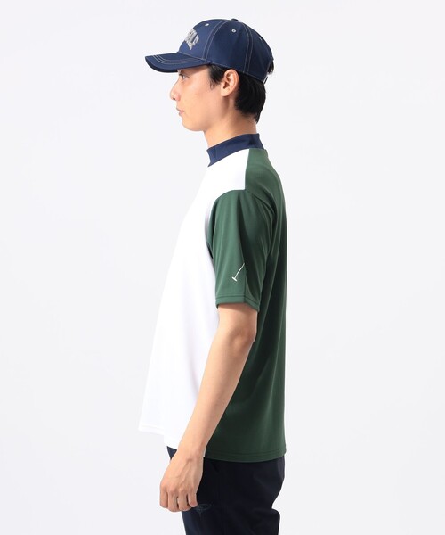 BEAMS GOLF(ビームスゴルフ)の「ORANGE LABEL / クレイジーパターン モックネックシャツ(吸水速乾・UVカット)(シャツ/ブラウス・メンズ・ホワイト/ネイビー・S/XL/M)」の11枚目の写真