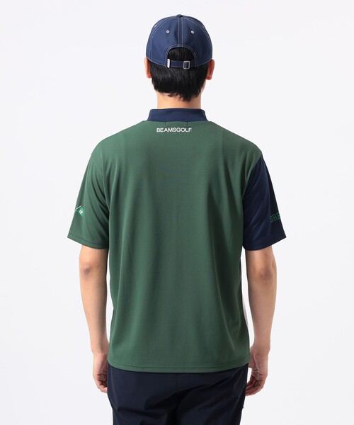 BEAMS GOLF(ビームスゴルフ)の「ORANGE LABEL / クレイジーパターン モックネックシャツ(吸水速乾・UVカット)(シャツ/ブラウス・メンズ・ホワイト/ネイビー・S/XL/M)」の12枚目の写真