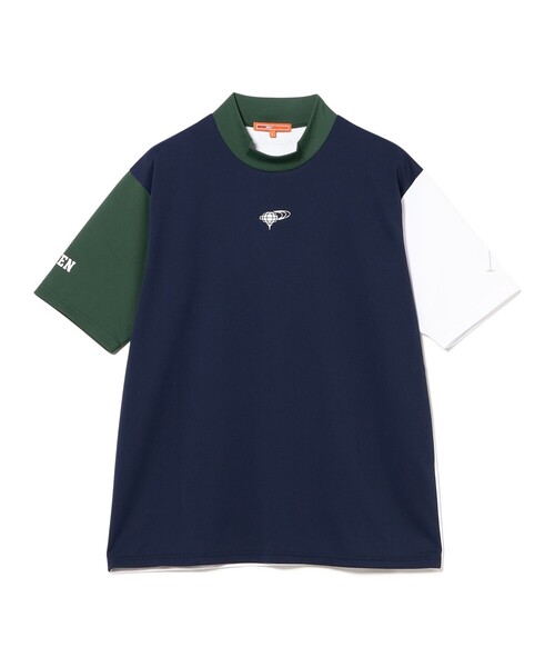 BEAMS GOLF(ビームスゴルフ)の「ORANGE LABEL / クレイジーパターン モックネックシャツ(吸水速乾・UVカット)(シャツ/ブラウス・メンズ・ホワイト/ネイビー・S/XL/M)」の21枚目の写真