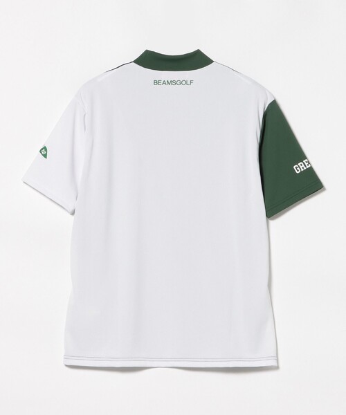BEAMS GOLF(ビームスゴルフ)の「ORANGE LABEL / クレイジーパターン モックネックシャツ(吸水速乾・UVカット)(シャツ/ブラウス・メンズ・ホワイト/ネイビー・S/XL/M)」の3枚目の写真