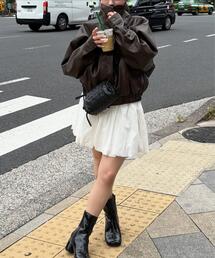 FREE'S MART（フリーズマート）の「◆スタンド合皮ブルゾン（ブルゾン）」