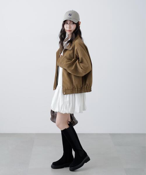 FREE'S MART（フリーズマート）の「◆スタンド合皮ブルゾン（ブルゾン・レディース・ブラック/ブラウン/ベージュ系その他・MEDIUM/SMALL）」の10枚目の写真