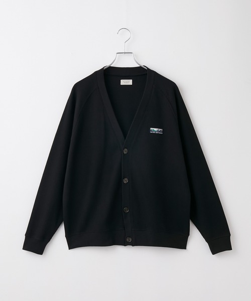 THE CRAFT CREW PRODUCTS(ザクラフトクループロダクツ)の「【UNNOTICEシリーズ】ドライワッフル リラックスフィット ラグランスリーブ カーディガン / 抗菌防臭・UVカット・マシンウォッシャブル【THE CRAFT CREW PRODUCTS】(カーディガン/ボレロ・メンズ・ブラック/グレイッシュベージュ/アッシュグレー/ダークブラウン/ダークネイビー/チャコール・S/M/L)」の10枚目の写真