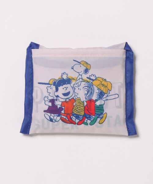 PEANUTS(ピーナッツ)の「【 PEANUTS 】 スヌーピー ミニくるくるショッピングバッグA 26S1(エコバッグ/サブバッグ・レディース・オフホワイト/ライトブルー/カラフル・FREE)」の5枚目の写真