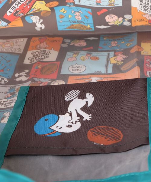 PEANUTS(ピーナッツ)の「【 PEANUTS 】 スヌーピー ミニくるくるショッピングバッグA 26S1(エコバッグ/サブバッグ・レディース・オフホワイト/ライトブルー/カラフル・FREE)」の14枚目の写真