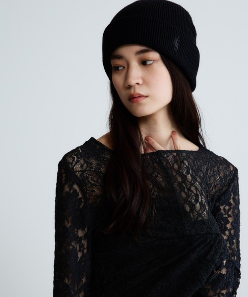 JEANASIS(ジーナシス)の「2WAYスリットレースLS TEE/652649(Tシャツ/カットソー・レディース・ブラック/ホワイト・FREE)」の8枚目の写真