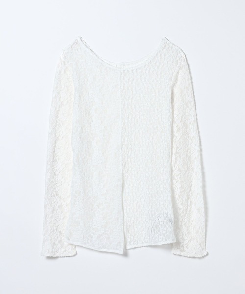 JEANASIS(ジーナシス)の「2WAYスリットレースLS TEE/652649(Tシャツ/カットソー・レディース・ブラック/ホワイト・FREE)」の10枚目の写真