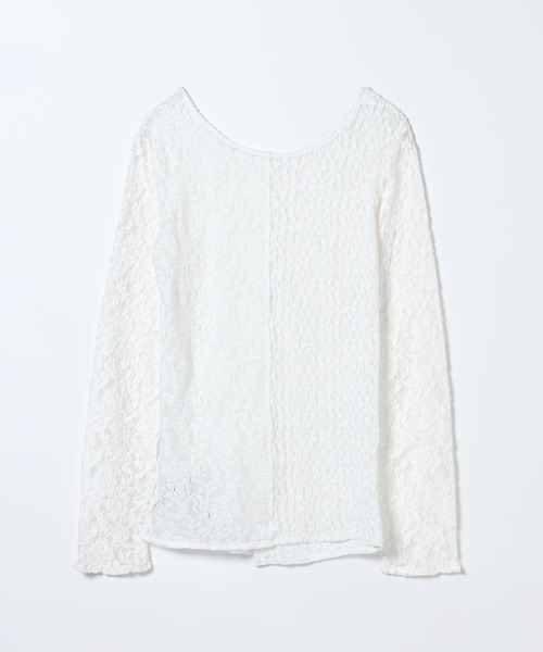 JEANASIS(ジーナシス)の「2WAYスリットレースLS TEE/652649(Tシャツ/カットソー・レディース・ブラック/ホワイト・FREE)」の11枚目の写真