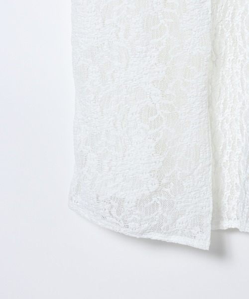 JEANASIS(ジーナシス)の「2WAYスリットレースLS TEE/652649(Tシャツ/カットソー・レディース・ブラック/ホワイト・FREE)」の15枚目の写真