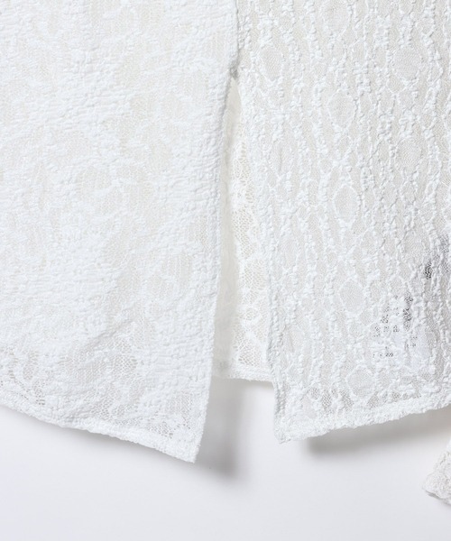 JEANASIS(ジーナシス)の「2WAYスリットレースLS TEE/652649(Tシャツ/カットソー・レディース・ブラック/ホワイト・FREE)」の16枚目の写真