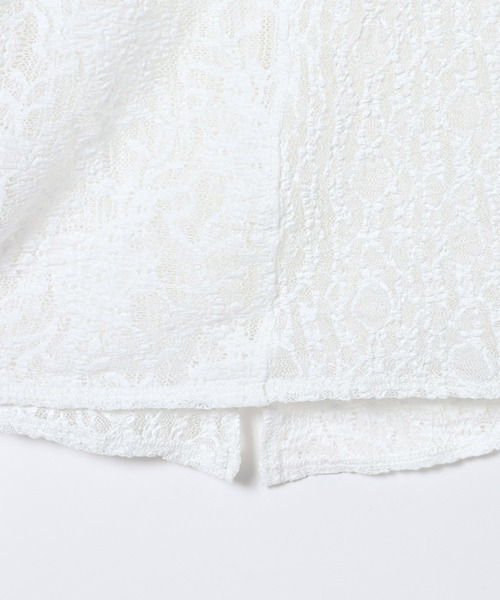 JEANASIS(ジーナシス)の「2WAYスリットレースLS TEE/652649(Tシャツ/カットソー・レディース・ブラック/ホワイト・FREE)」の18枚目の写真