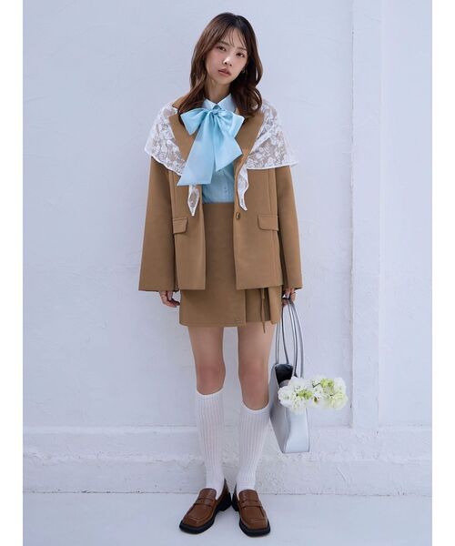 dazzlin(ダズリン)の「レーススカーフ(バンダナ/スカーフ・レディース・オフホワイト・FREE)」の3枚目の写真