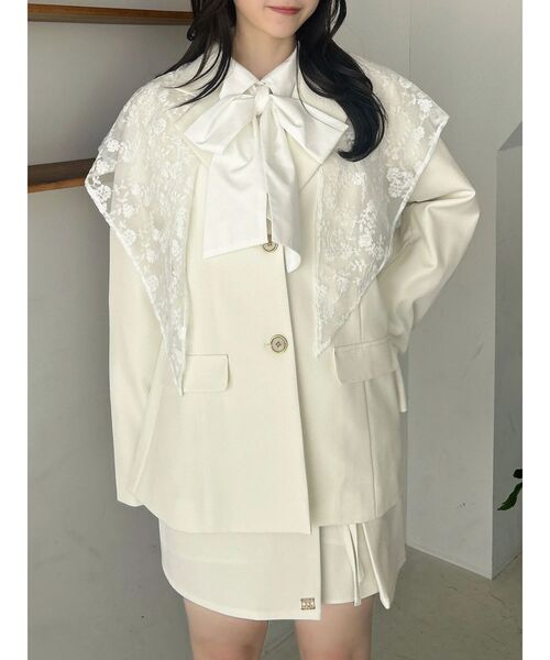 dazzlin(ダズリン)の「レーススカーフ(バンダナ/スカーフ・レディース・オフホワイト・FREE)」の9枚目の写真