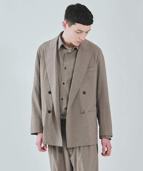 EDIFICE(エディフィス)の「2WAY トロピカル ウール ジャケット(テーラードジャケット・メンズ・ブラウン/ベージュ・SMALL/MEDIUM/LARGE)」の2枚目の写真