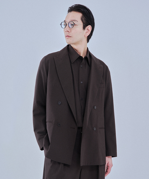 EDIFICE(エディフィス)の「2WAY トロピカル ウール ジャケット(テーラードジャケット・メンズ・ブラウン/ベージュ・SMALL/MEDIUM/LARGE)」の1枚目の写真