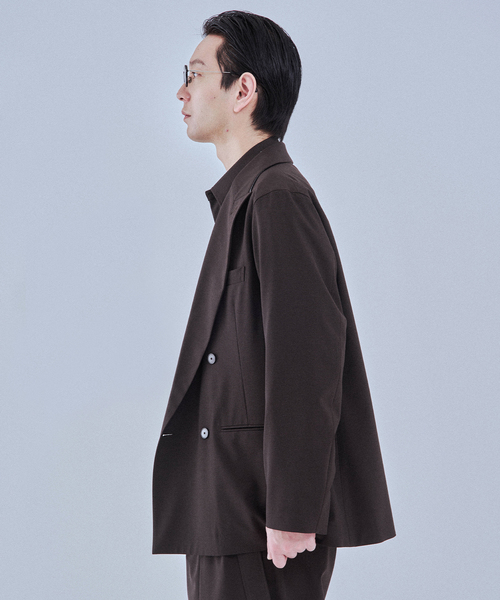 EDIFICE(エディフィス)の「2WAY トロピカル ウール ジャケット(テーラードジャケット・メンズ・ブラウン/ベージュ・SMALL/MEDIUM/LARGE)」の19枚目の写真