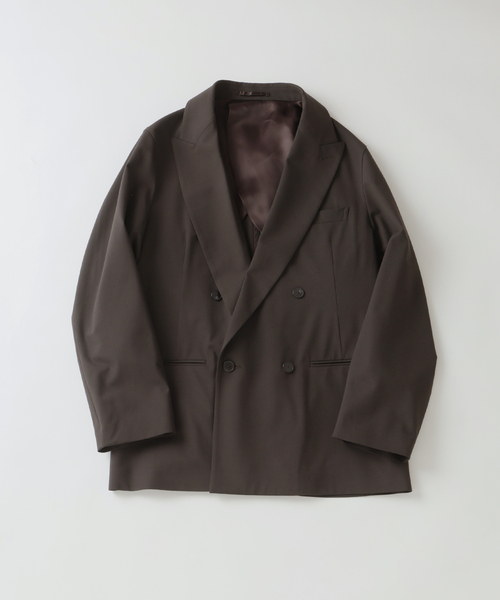 EDIFICE(エディフィス)の「2WAY トロピカル ウール ジャケット(テーラードジャケット・メンズ・ブラウン/ベージュ・SMALL/MEDIUM/LARGE)」の3枚目の写真