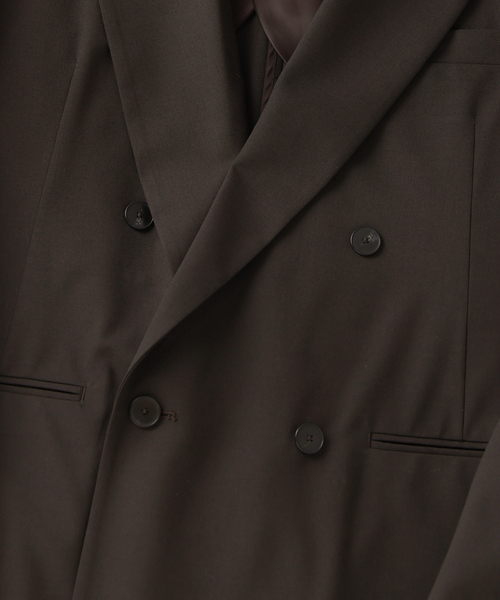 EDIFICE(エディフィス)の「2WAY トロピカル ウール ジャケット(テーラードジャケット・メンズ・ブラウン/ベージュ・SMALL/MEDIUM/LARGE)」の6枚目の写真