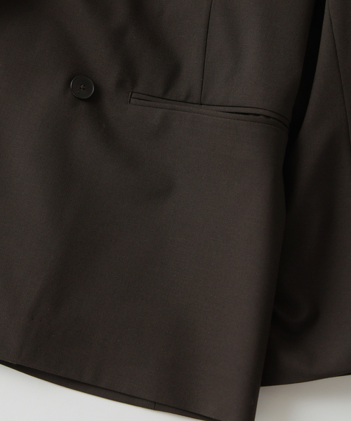 EDIFICE(エディフィス)の「2WAY トロピカル ウール ジャケット(テーラードジャケット・メンズ・ブラウン/ベージュ・SMALL/MEDIUM/LARGE)」の7枚目の写真