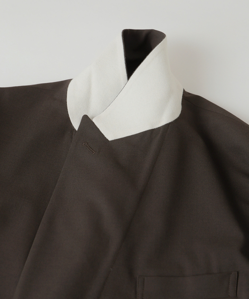 EDIFICE(エディフィス)の「2WAY トロピカル ウール ジャケット(テーラードジャケット・メンズ・ブラウン/ベージュ・SMALL/MEDIUM/LARGE)」の9枚目の写真