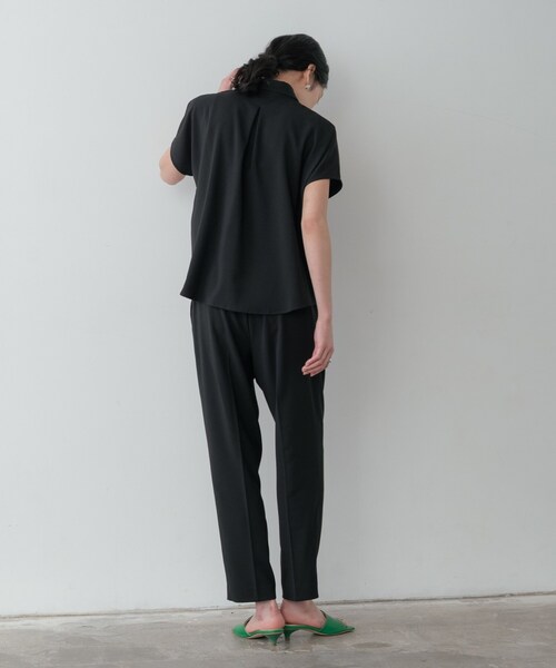 GALLEST(ギャレスト)の「Comfy SET UP|イージーテーパードパンツ【セットアップ対応/通勤/カセット服/接触冷感/UVカット】(その他パンツ・レディース・ブラック/ダークグレー/キャメル/ライトブルー・40/38/36/34)」の12枚目の写真