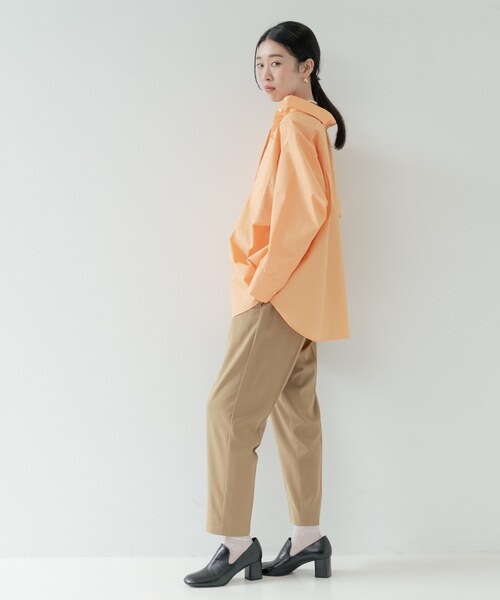 GALLEST(ギャレスト)の「Comfy SET UP|イージーテーパードパンツ【セットアップ対応/通勤/カセット服/接触冷感/UVカット】(その他パンツ・レディース・ブラック/ダークグレー/キャメル/ライトブルー・40/38/36/34)」の5枚目の写真