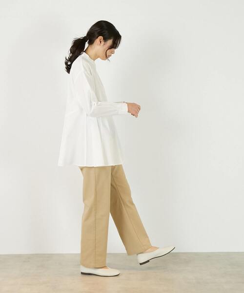 MELROSE claire(メルローズ クレール)の「【バンドカラー切替フレアシャツチュニック】(シャツ/ブラウス・レディース・オフホワイト/サックスブルー/ブラック・FREE)」の22枚目の写真