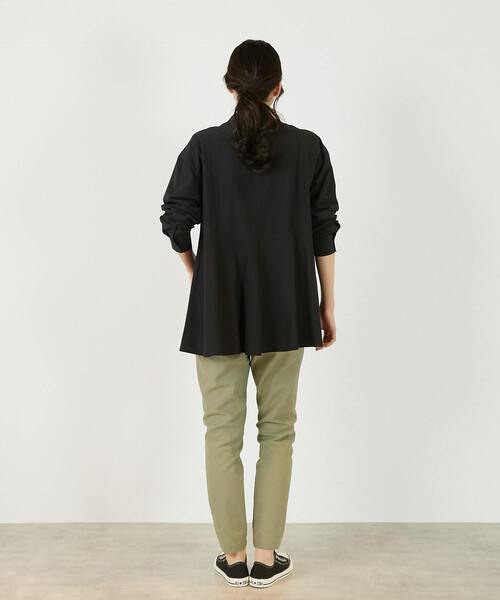 MELROSE claire(メルローズ クレール)の「【バンドカラー切替フレアシャツチュニック】(シャツ/ブラウス・レディース・オフホワイト/サックスブルー/ブラック・FREE)」の14枚目の写真