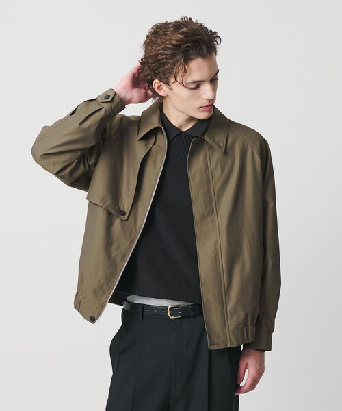 BEAUTY&YOUTH UNITED ARROWS（ビューティーアンドユースユナイテッドアローズ）の「Veldam ギャバ ショート ジャケット（ブルゾン・メンズ・ブラック/オリーブ・S/M/L/XL）」の3枚目の写真