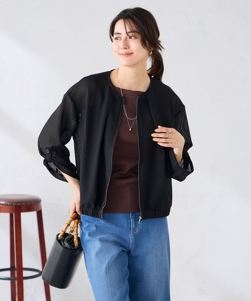 a.v.v(アーヴェヴェ)の「ベーシックテレコタンクトップ(タンクトップ・レディース・ホワイト/ブラウン/ブラック・40/38/36)」の18枚目の写真