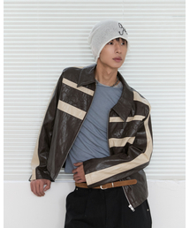 BLUESUNFLOWER（ブルーサンフラワー）の「スターレリーフライダーレザージャケット（ライダースジャケット）」