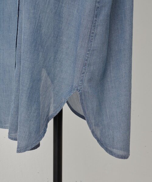 BEARDSLEY（ビアズリー）の「シフォンデニムシャツワンピース（ワンピース・レディース・ブルー・FREE）」の12枚目の写真