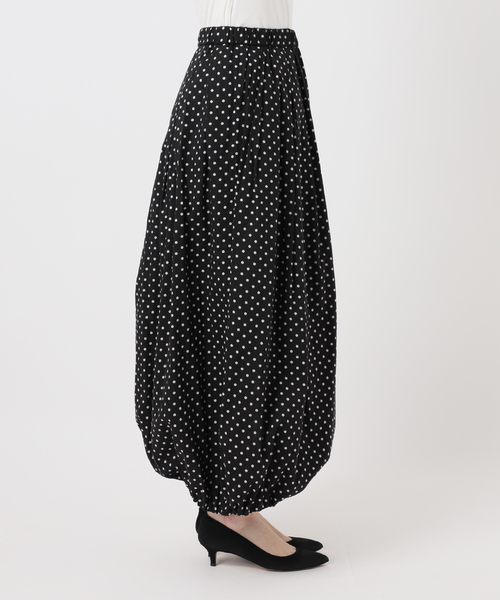 Spick & Span（スピックアンドスパン）の「《一部店舗+WEB限定》Glyph Polka dot Balloon Skirt（スカート・レディース・ブラック・FREE）」の6枚目の写真