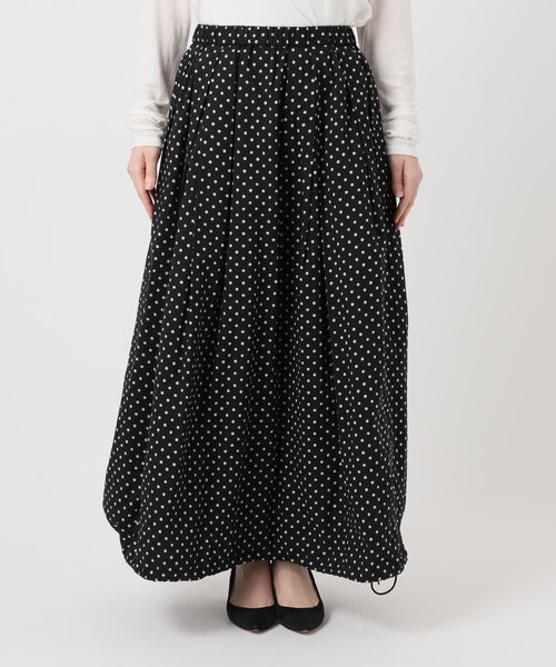 Spick & Span（スピックアンドスパン）の「《一部店舗+WEB限定》Glyph Polka dot Balloon Skirt（スカート・レディース・ブラック・FREE）」の10枚目の写真