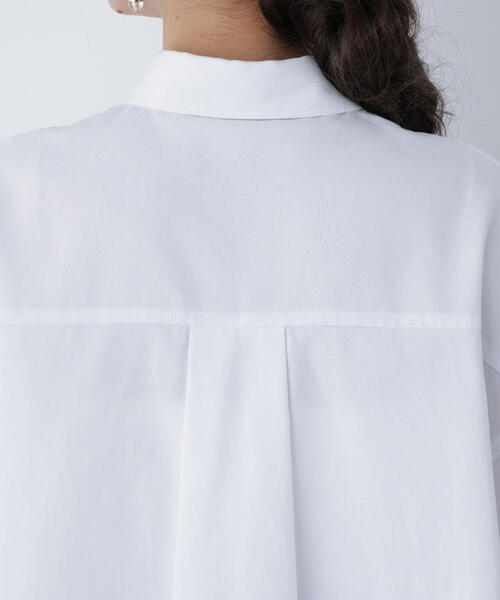 N.（N. Natural Beauty Basic）（エヌエヌナチュラルビューティーベーシック）の「刺繍オックスフォードシャツ（シャツ/ブラウス・レディース・ピンク/パープル/オフホワイト/ブルー・ﾌﾘ-）」の8枚目の写真