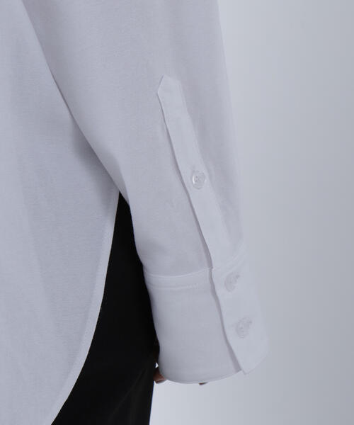 N.（N. Natural Beauty Basic）（エヌエヌナチュラルビューティーベーシック）の「刺繍オックスフォードシャツ（シャツ/ブラウス・レディース・ピンク/パープル/オフホワイト/ブルー・ﾌﾘ-）」の10枚目の写真