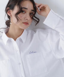 N.（N. Natural Beauty Basic） | 刺繍オックスフォードシャツ(シャツ/ブラウス)