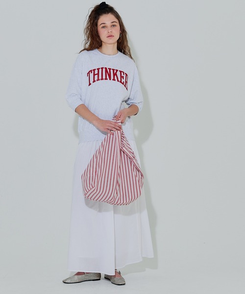 coca（coca）（コカ）の「ビッグサイズトートバッグ（トートバッグ・レディース・レッド/チャコール・ONE SIZE）」の4枚目の写真